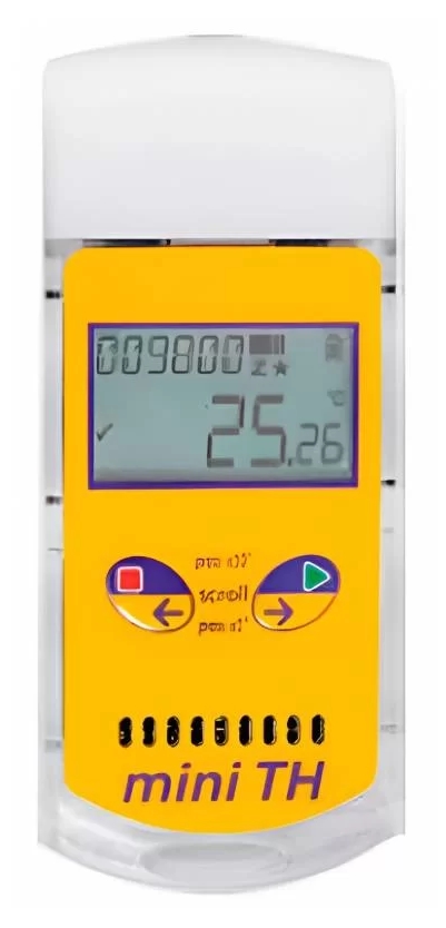 Data logger Mini TH per temperatura e umidità, programmabile con software scaricabile e report PDF